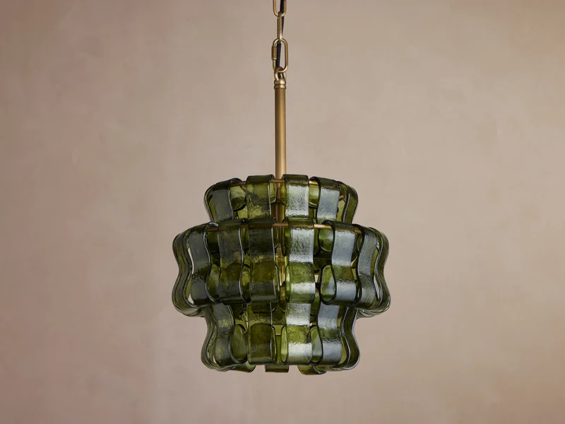 Hanglamp Glas met Gestructureerd Patroon Messing of Zwart E26 Dimbaar voor Woonkamer Eetkamer Slaapkamer | Sansoti
