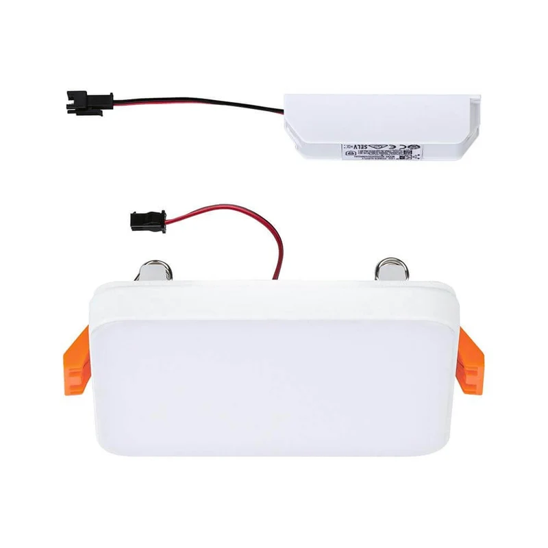 VariFit LED Einbaupanel Veluna Edge Eckig 9 x 9cm Weiß