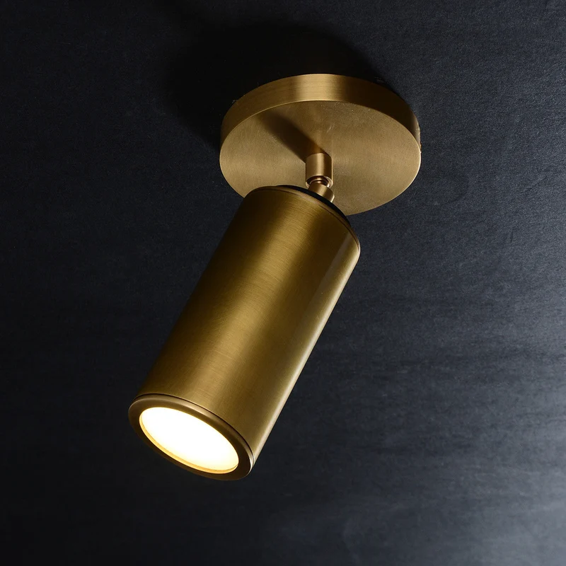Plafondlamp Messing Klassiek 23cm Hoog Flushmount Verlichting voor Hal Slaapkamer Badkamer Keuken Woonkamer | Sansoti