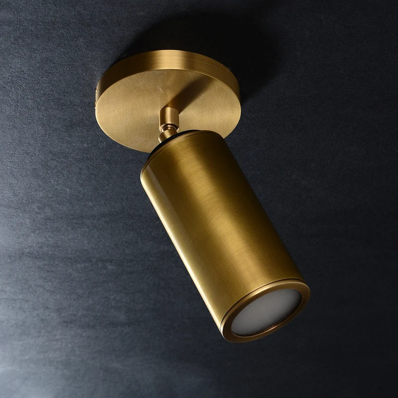 Plafondlamp Messing Klassiek 23cm Hoog Flushmount Verlichting voor Hal Slaapkamer Badkamer Keuken Woonkamer | Sansoti