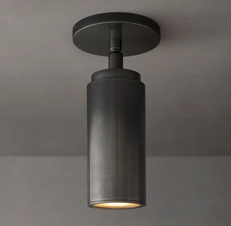 Plafondlamp Messing Klassiek 23cm Hoog Flushmount Verlichting voor Hal Slaapkamer Badkamer Keuken Woonkamer | Sansoti