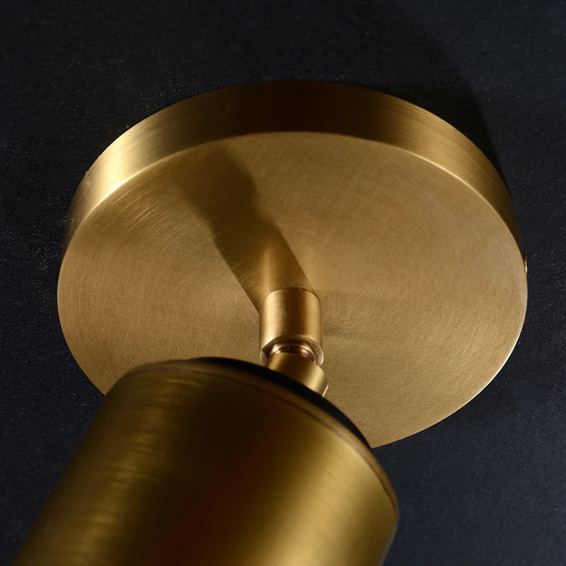 Plafondlamp Messing Klassiek 23cm Hoog Flushmount Verlichting voor Hal Slaapkamer Badkamer Keuken Woonkamer | Sansoti