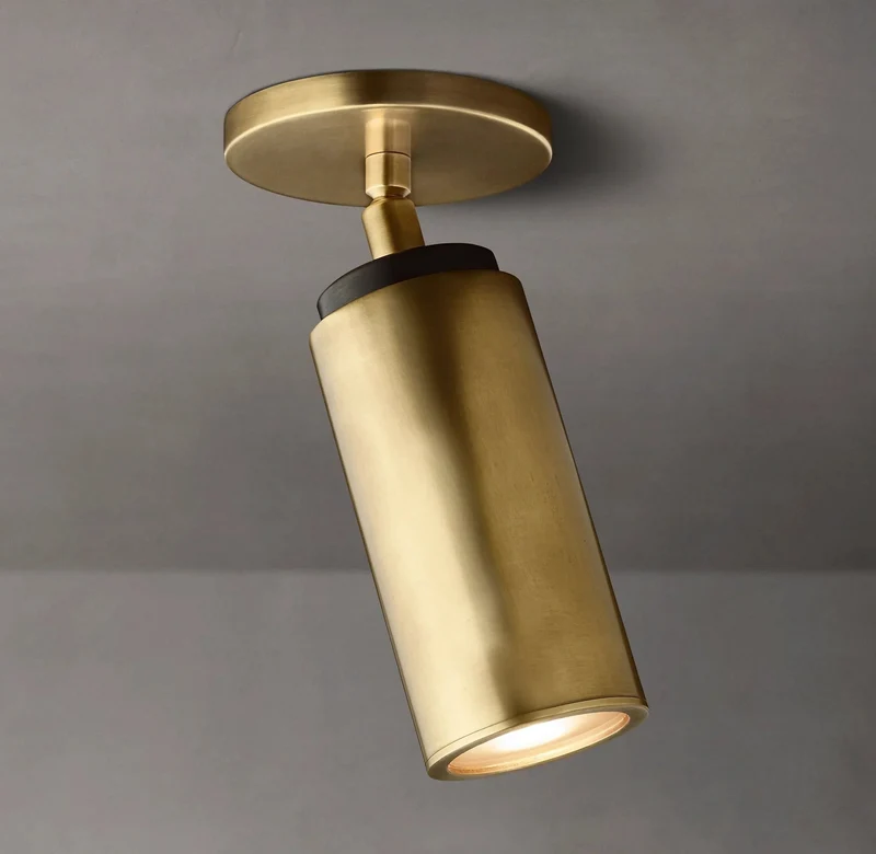 Plafondlamp Messing Klassiek 23cm Hoog Flushmount Verlichting voor Hal Slaapkamer Badkamer Keuken Woonkamer | Sansoti