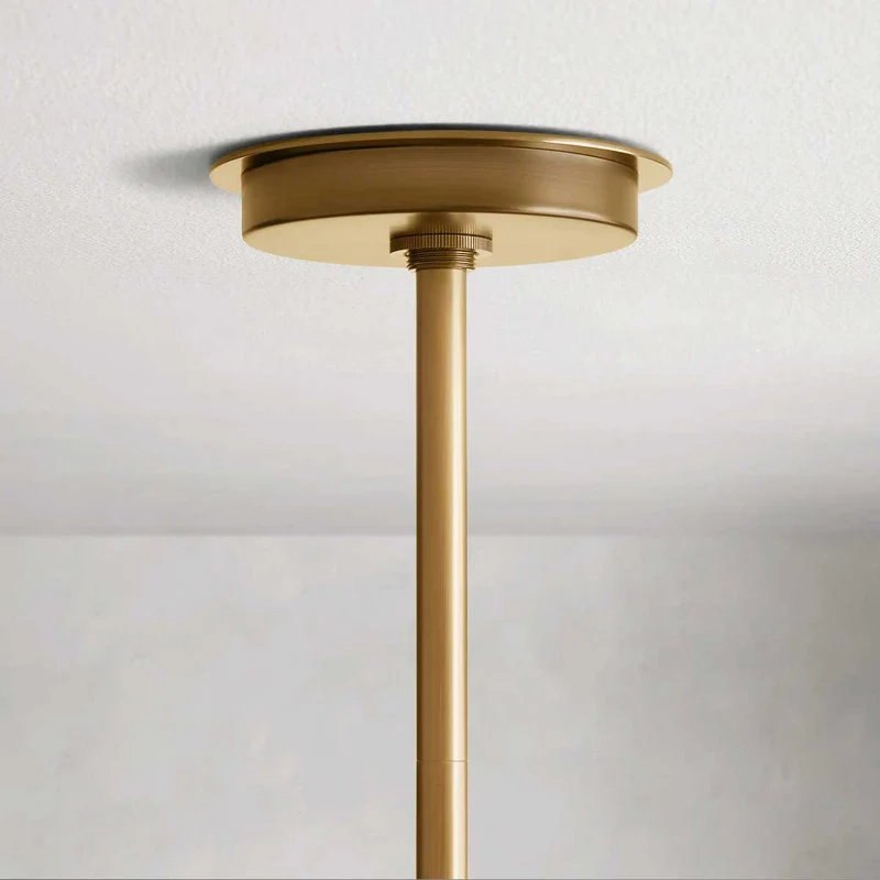 Lineaire Hanglamp Melkglas 54-72cm Messing Brons Eettafel Keukeneiland Verstelbaar Industrieel Design | Sansoti