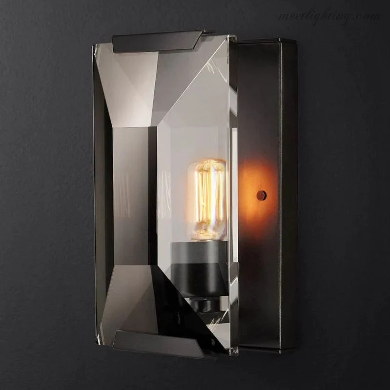 Kristallen Wandlamp met Facetglas voor Woonkamer Slaapkamer Gang Elegante Sfeervolle Verlichtingsoplossing | Sansoti