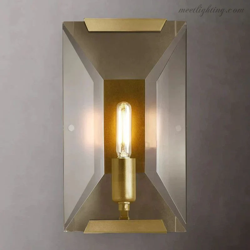 Kristallen Wandlamp met Facetglas voor Woonkamer Slaapkamer Gang Elegante Sfeervolle Verlichtingsoplossing | Sansoti