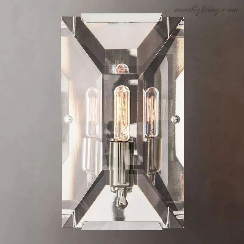 Kristallen Wandlamp met Facetglas voor Woonkamer Slaapkamer Gang Elegante Sfeervolle Verlichtingsoplossing | Sansoti