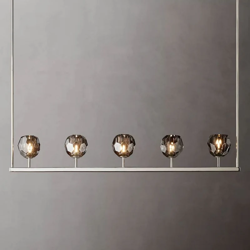 Kristallen Kroonluchter met Messing Frame en LED Verlichting voor Eetkamer Woonkamer Entree Plafondlamp | Sansoti