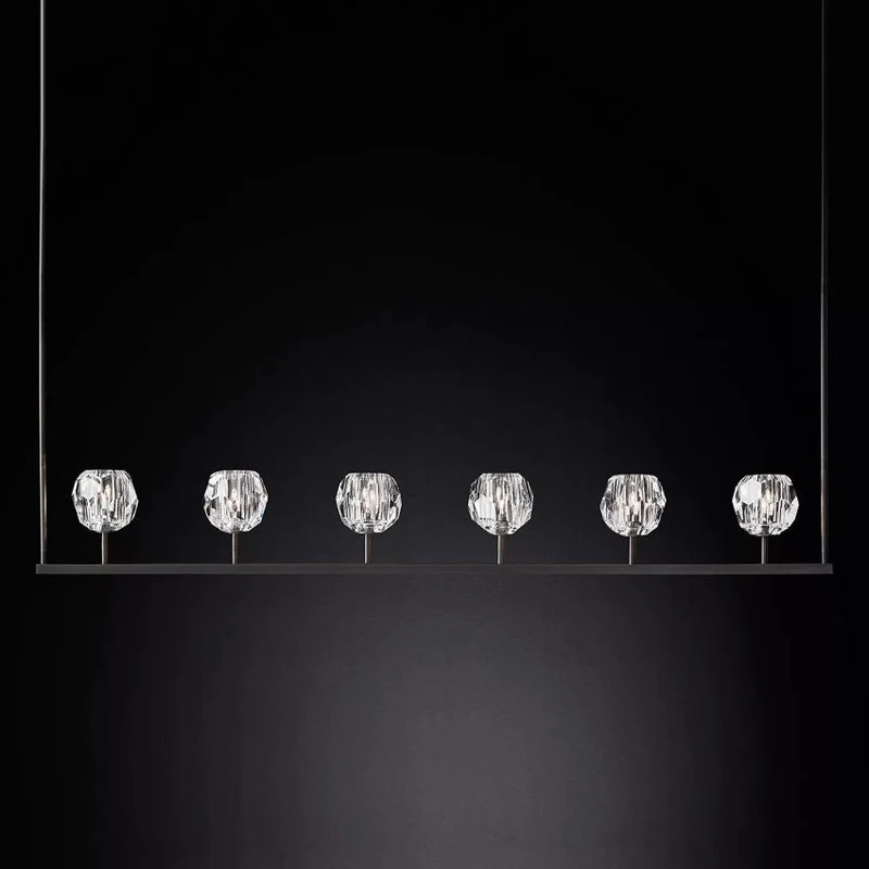 Kristallen Kroonluchter met Messing Frame en LED Verlichting voor Eetkamer Woonkamer Entree Plafondlamp | Sansoti
