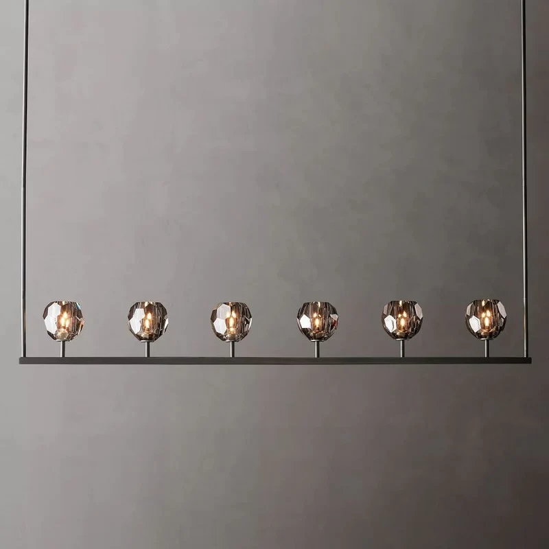 Kristallen Kroonluchter met Messing Frame en LED Verlichting voor Eetkamer Woonkamer Entree Plafondlamp | Sansoti