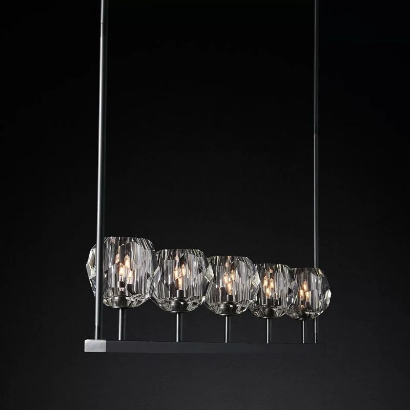 Kristallen Kroonluchter met Messing Frame en LED Verlichting voor Eetkamer Woonkamer Entree Plafondlamp | Sansoti