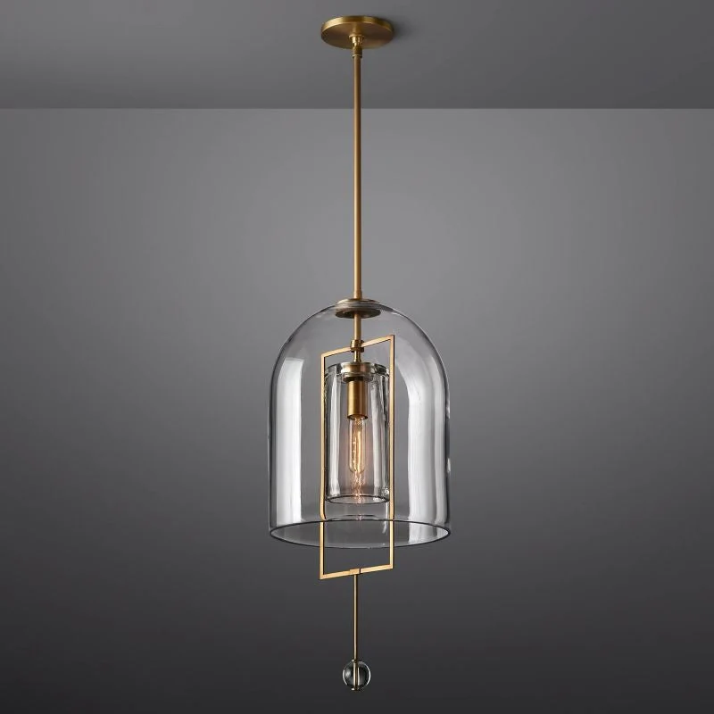 Hanglamp Glas Messing 71-270cm Verstelbaar Eetkamer Woonkamer Slaapkamer Restaurant Verlichtingsarmatuur | Sansoti