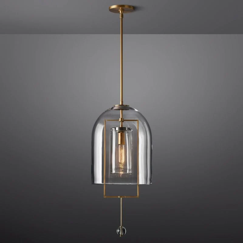 Hanglamp Glas Messing 71-270cm Verstelbaar Eetkamer Woonkamer Slaapkamer Restaurant Verlichtingsarmatuur | Sansoti