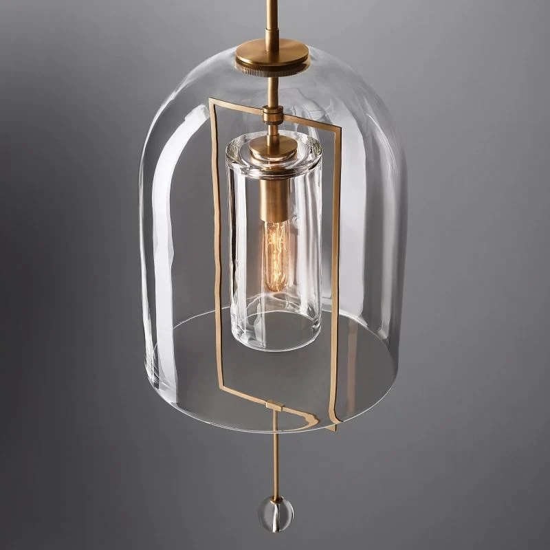 Hanglamp Glas Messing 71-270cm Verstelbaar Eetkamer Woonkamer Slaapkamer Restaurant Verlichtingsarmatuur | Sansoti