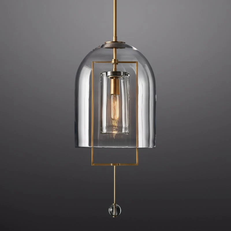 Hanglamp Glas Messing 71-270cm Verstelbaar Eetkamer Woonkamer Slaapkamer Restaurant Verlichtingsarmatuur | Sansoti
