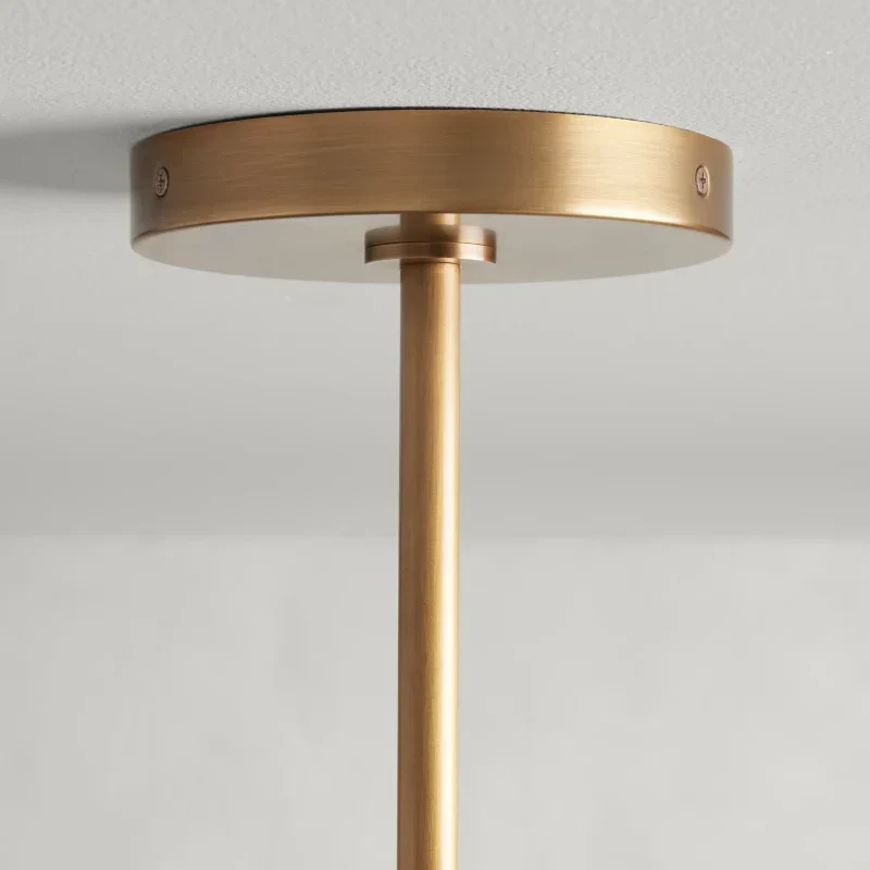 Glazen Bol Kroonluchter Handgeblazen Glas met Belletjeseffect Messing Zwart Nikkel Verstelbaar Hanglampen | Sansoti