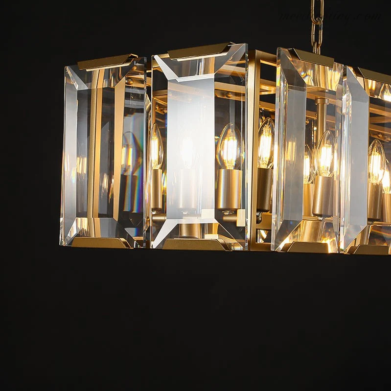 Ronde Kroonluchter met Kristallen Prisma's 78cm Eetkamer Woonkamer Hal Luxe Verlichting 7 Lichtpunten | Sansoti