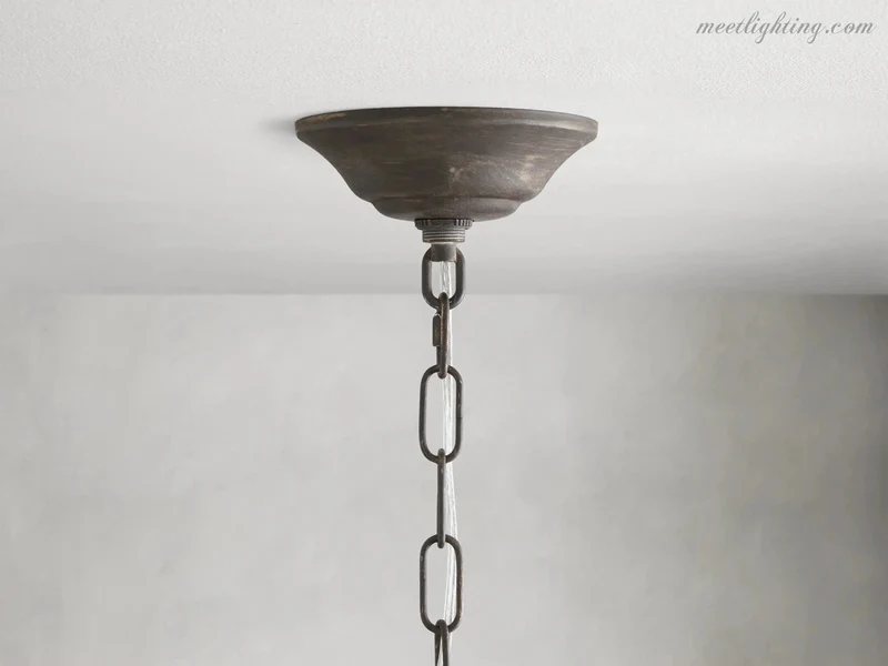 Kroonluchter met Bladgoud Afwerking 6-12 Lichtpunten Hanglamp Handgemaakt IJzer Verstelbaar Eettafel | Sansoti