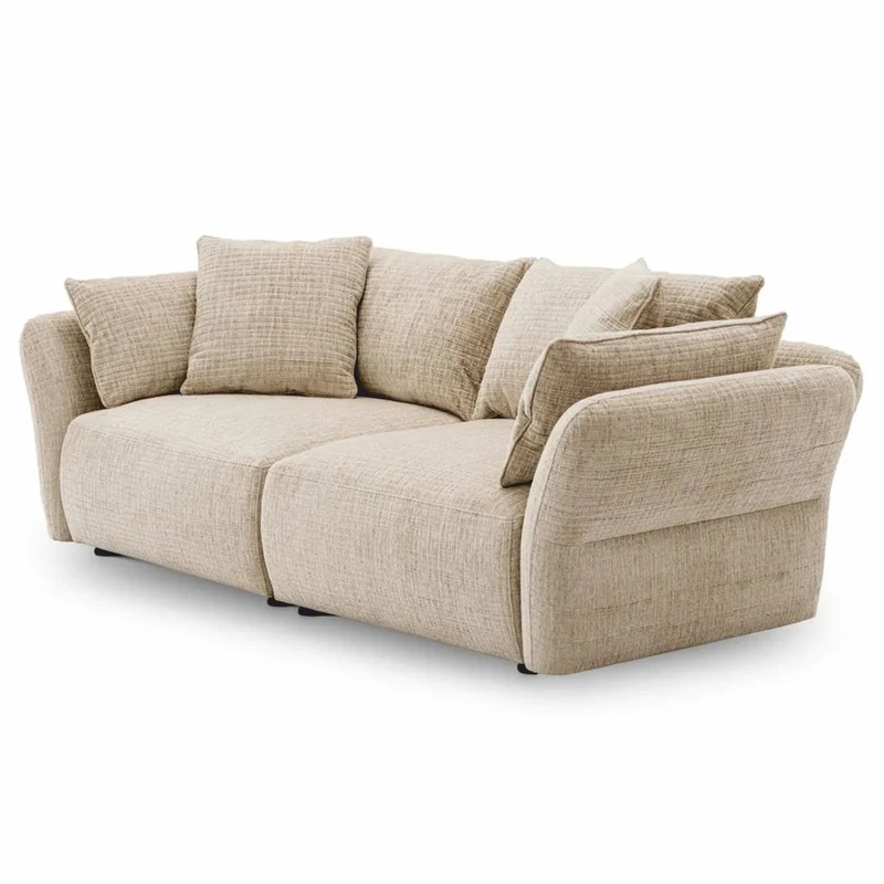 Casa Padrino Luxus Sofa Creme 234 cm - Wohnzimmer & Hotel Möbel