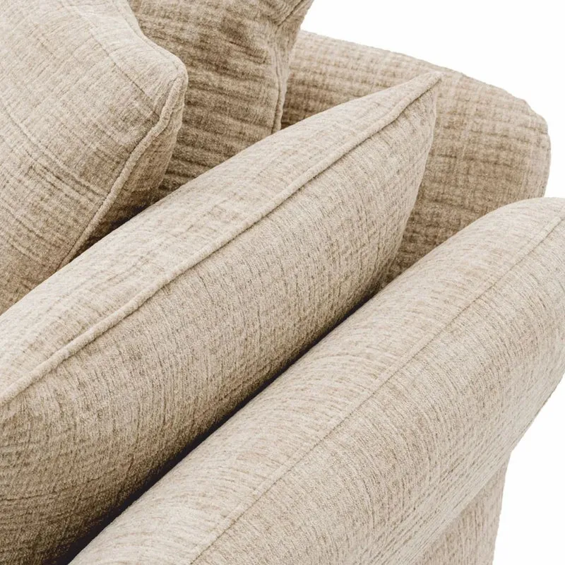 Casa Padrino Luxus Sofa Creme 234 cm - Wohnzimmer & Hotel Möbel