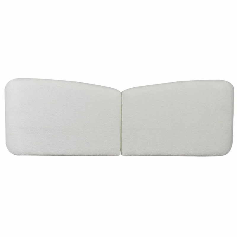 Casa Padrino Luxus Sofa Weiß 235 cm - Modulares Wohnzimmer Sofa