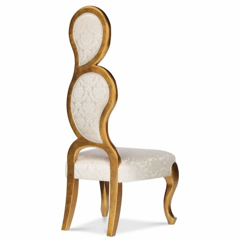 Casa Padrino Luxus Barock Sessel Linke Seite Silber / Gold H. 142 cm - Barock Möbel