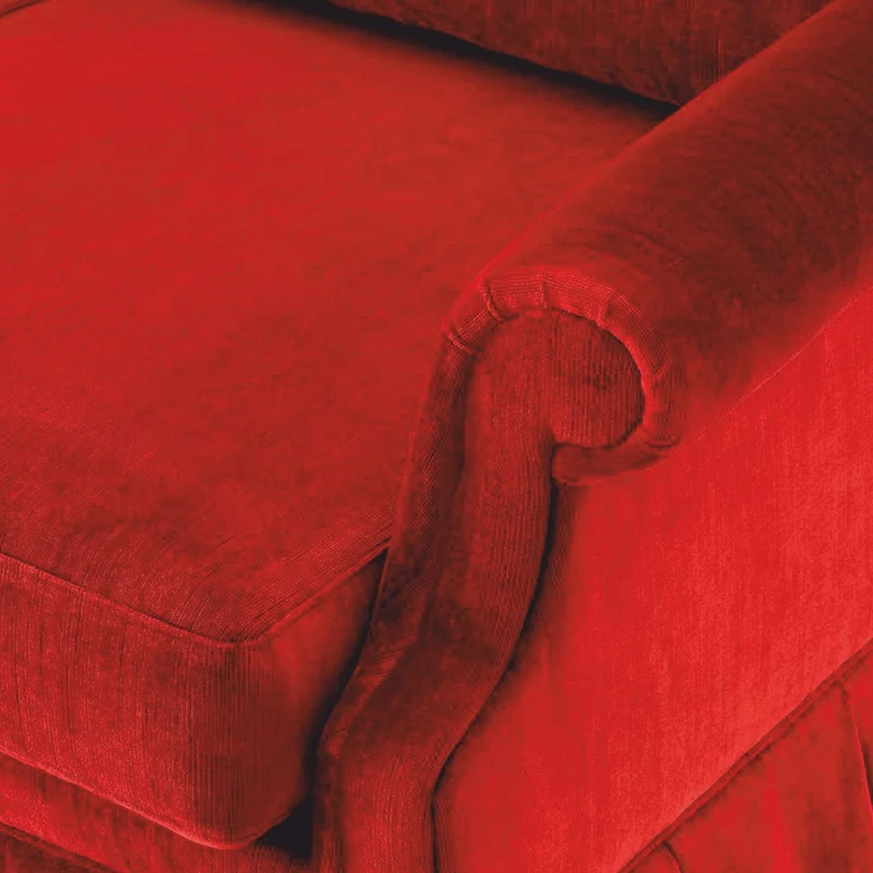 Casa Padrino Luxus Samt Sofa Rot 316 cm - Luxus Wohnzimmer & Hotel Möbel