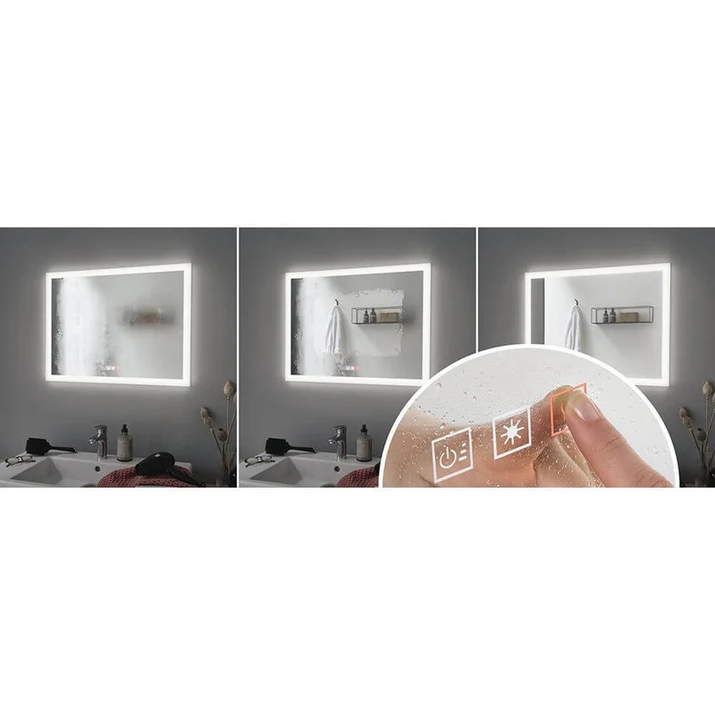 LED HomeSpa Leuchtspiegel Mirra CCT + Heizfunktion
