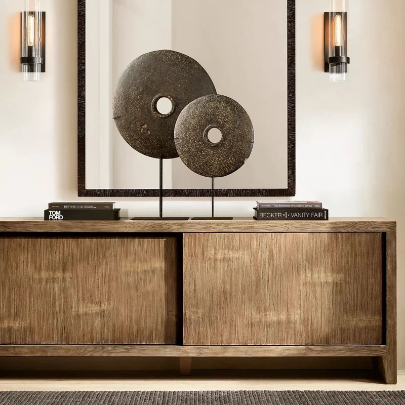 Wandlamp Glas en Messing met Cilinderkap Warm Wit Licht Woonkamer Slaapkamer Hal Verlichting Luxe Design | Sansoti