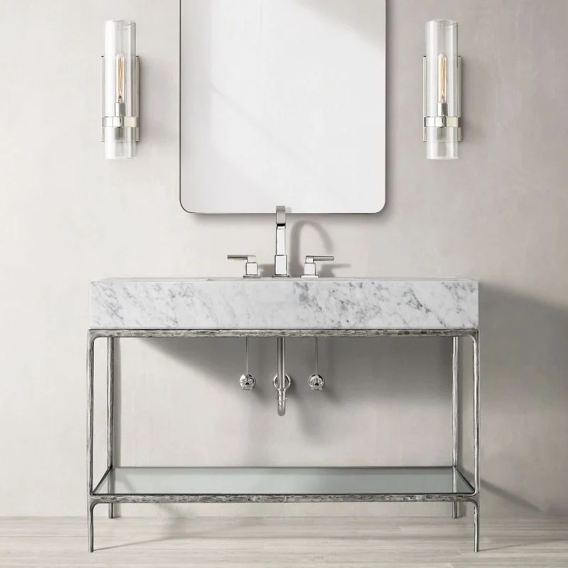 Wandlamp Glas en Messing met Cilinderkap Warm Wit Licht Woonkamer Slaapkamer Hal Verlichting Luxe Design | Sansoti