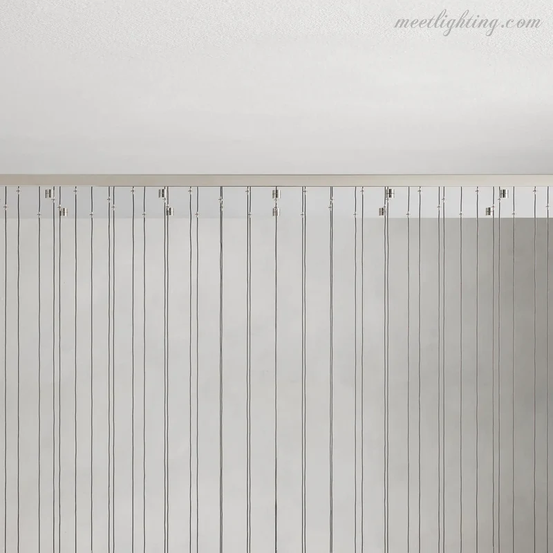 Lineaire Kroonluchter met Verstelbare LED-lampen Geschikt voor Eetkamer en Keuken Handgemaakt Glas Modern Design | Sansoti