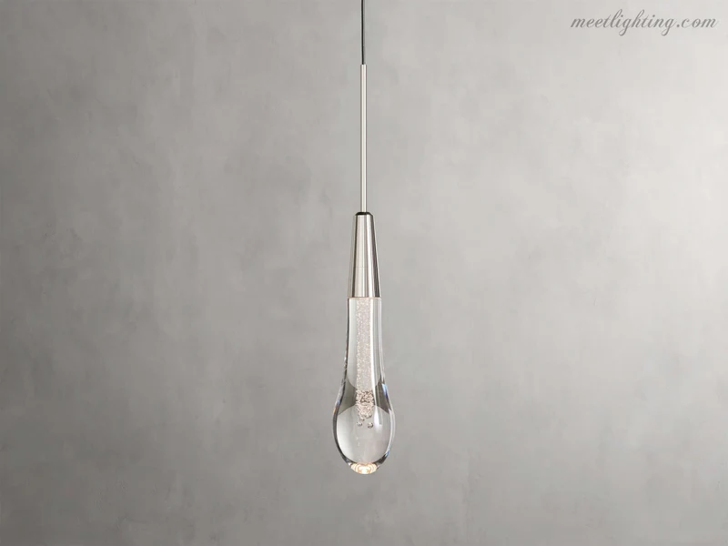 LED Hanglamp Gezaaid Glas Druppelvorm Dimbaar Verstelbaar Messing Brons Nikkel Eetkamer Woonkamer Modern | Sansoti