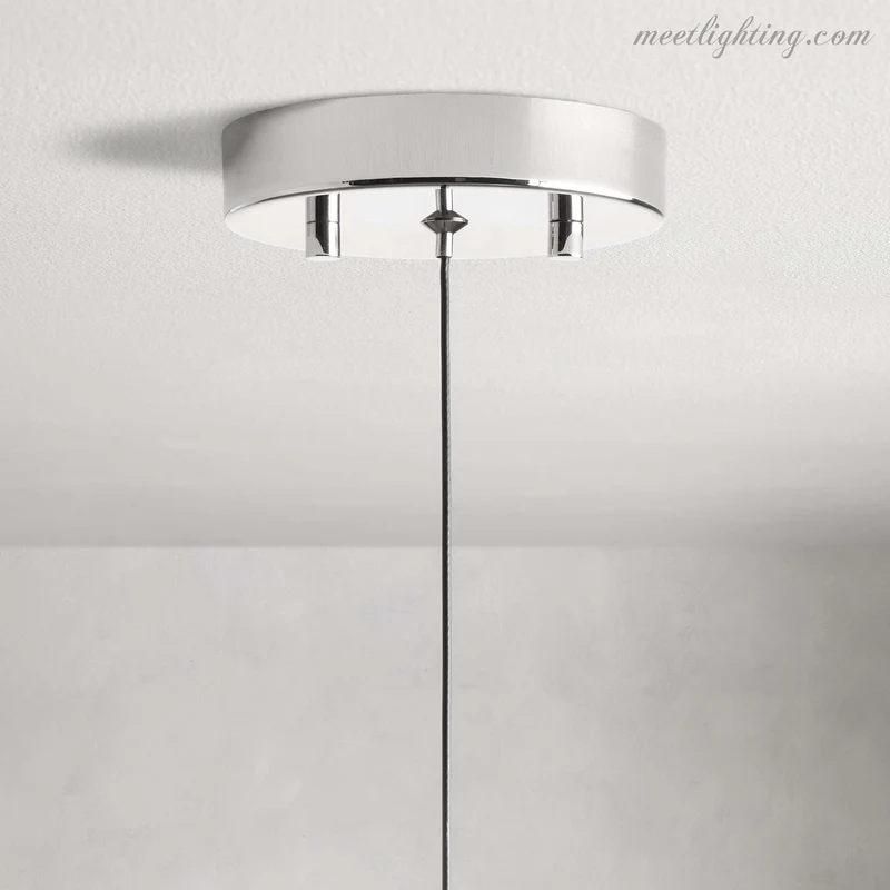 LED Hanglamp Gezaaid Glas Druppelvorm Dimbaar Verstelbaar Messing Brons Nikkel Eetkamer Woonkamer Modern | Sansoti