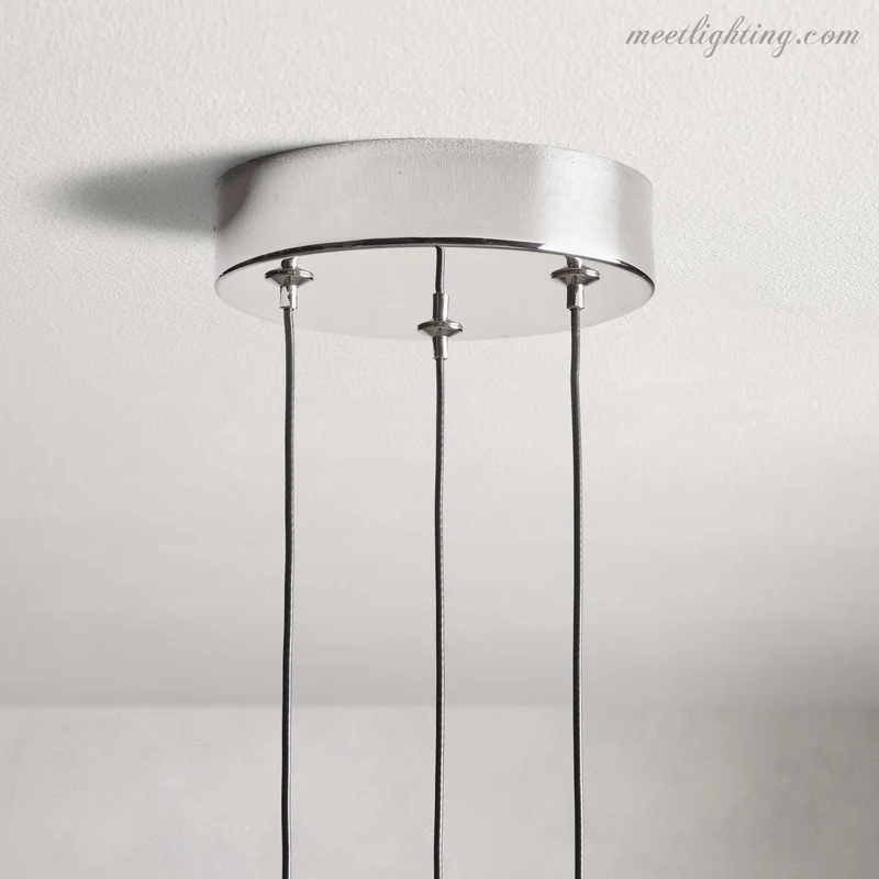 LED Hanglamp Gezaaid Glas Druppelvorm Dimbaar Verstelbaar Messing Brons Nikkel Eetkamer Woonkamer Modern | Sansoti