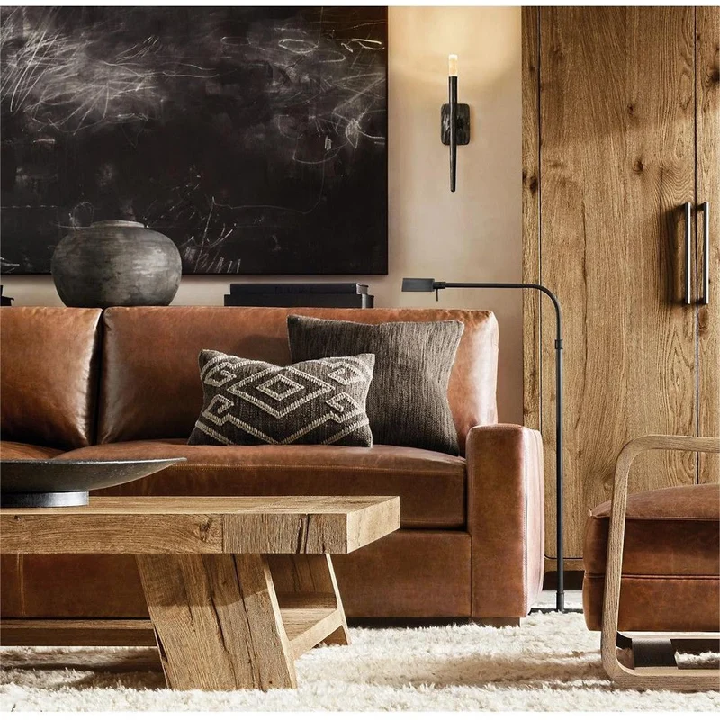 Smeedijzeren Wandlamp Verticaal Modern Design Messing Brons Tin voor Woonkamer Slaapkamer Hal Entree | Sansoti