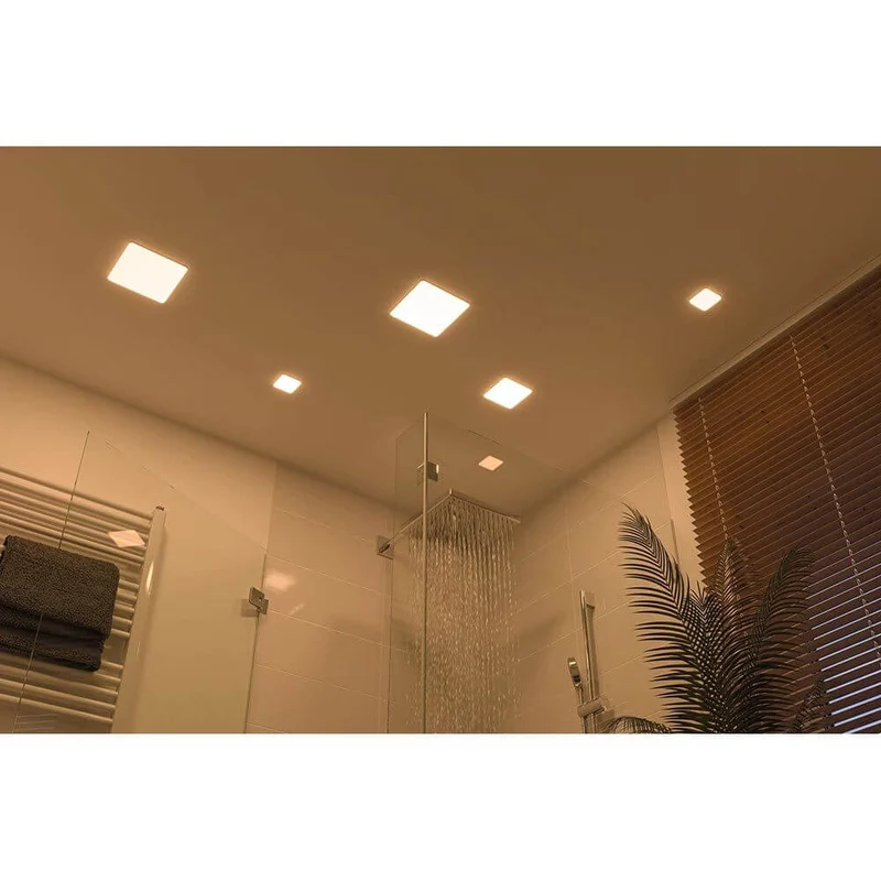 VariFit LED Einbaupanel Veluna Quadratisch Sataniert