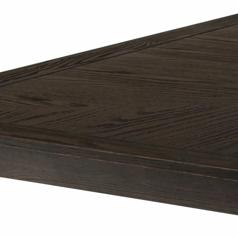Casa Padrino Luxus Esstisch Dunkelbraun / Antik Messing 150 cm - Esszimmer Möbel