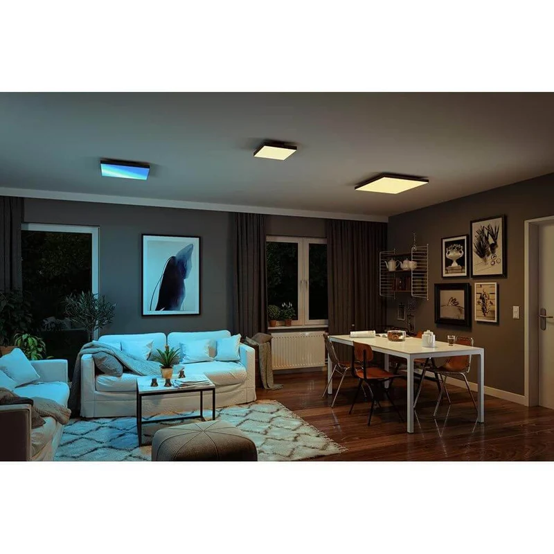LED Panel Velora Rainbow RGBW Dynamisch Schwarz