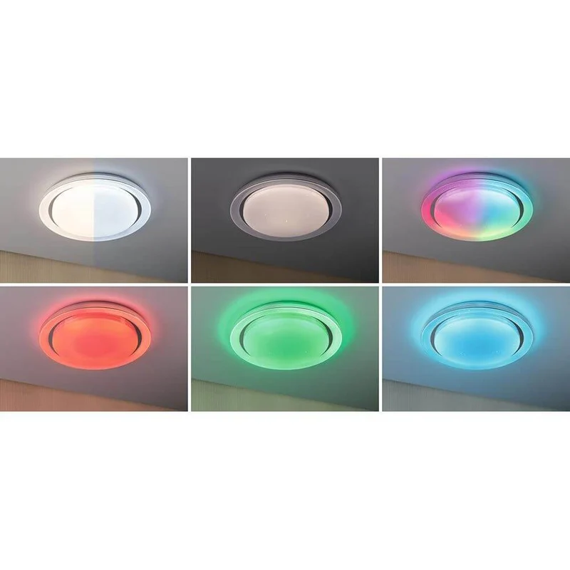 LED Deckenleuchte Rainbow CCT Dimmbar Chrom, Weiß