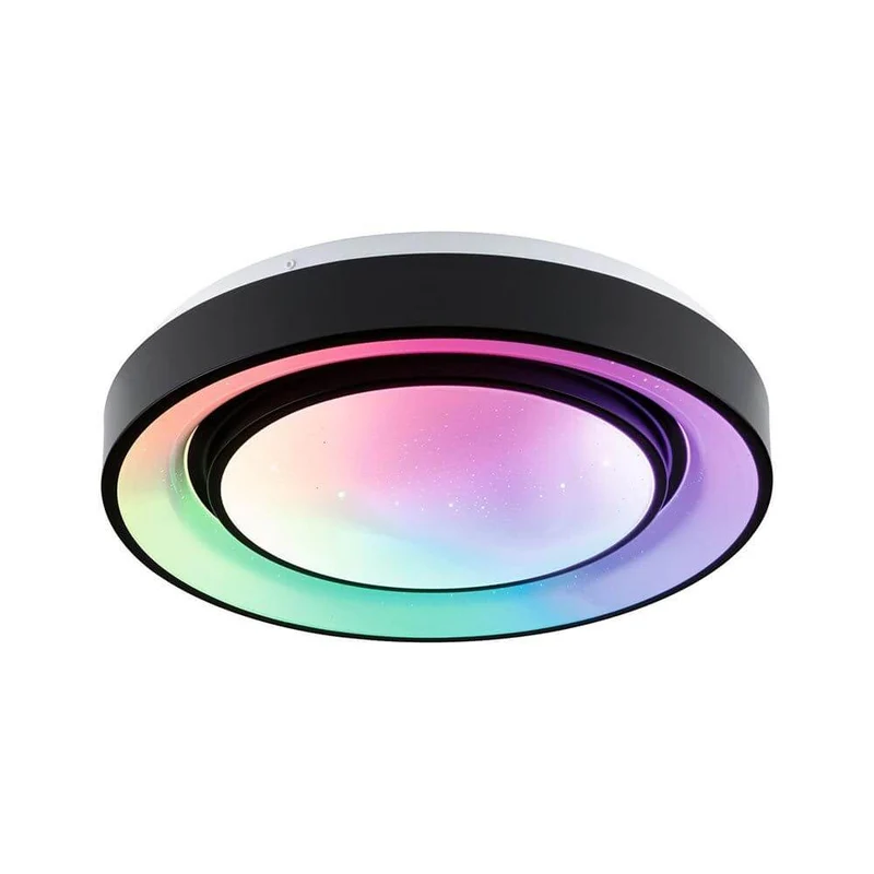 LED Deckenleuchte Rainbow Ø 37,5cm Schwarz