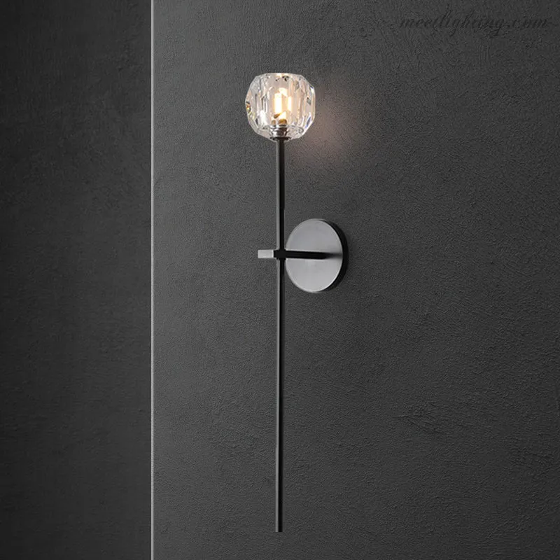Kristallen Wandlamp met Messing Armatuur 28cm Hoog G9 Fitting voor Woonkamer Slaapkamer Entree Gangverlichting | Sansoti
