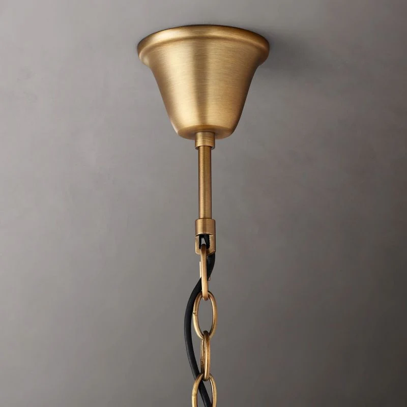 Kristallen Kroonluchter 83cm IJzer Messing Roestbruin 18 Lampen Eettafel Woonkamer Klassiek Elegant Design | Sansoti