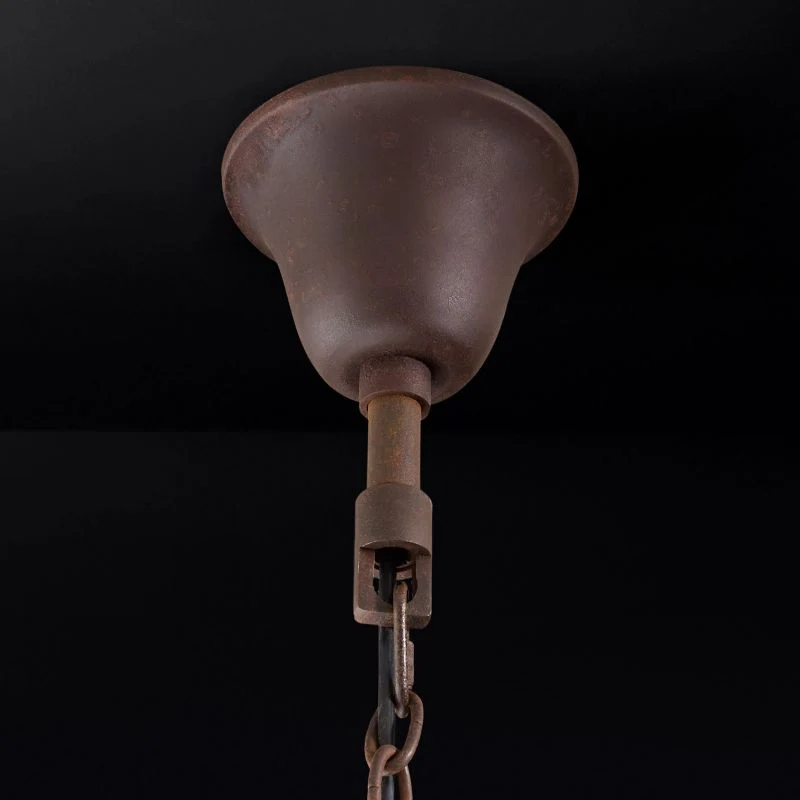 Kristallen Kroonluchter 83cm IJzer Messing Roestbruin 18 Lampen Eettafel Woonkamer Klassiek Elegant Design | Sansoti