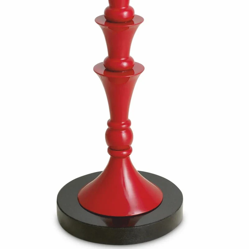 Casa Padrino Luxus Stehleuchte Bordeauxrot / Schwarz H. 162,5 cm - Luxus Leuchten