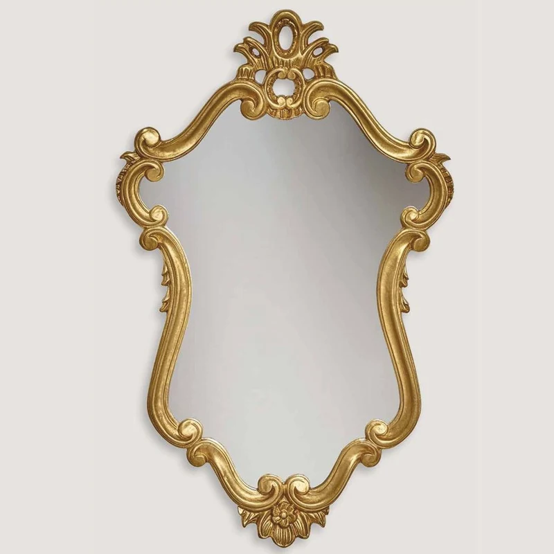 Casa Padrino Luxus Barock Spiegel Gold H. 100 cm - Barock Möbel - Made in Italy