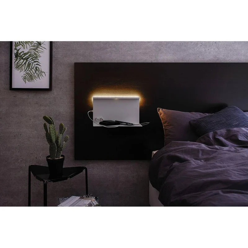 LED Wandlampe Jarina mit Ablage + USB Dimmbar