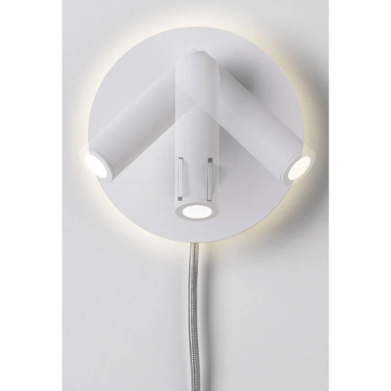 LED Wandleuchte Tabari Weiß, Chrom