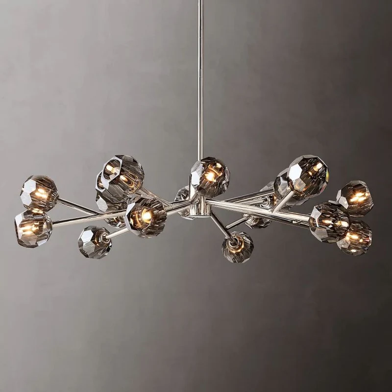 Ronde Kristallen Kroonluchter Messing K9 Kristal LED Hanglamp Eetkamer Woonkamer Entree Chique Luxe Verlichting | Sansoti