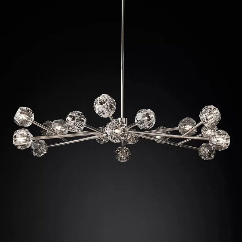 Ronde Kristallen Kroonluchter Messing K9 Kristal LED Hanglamp Eetkamer Woonkamer Entree Chique Luxe Verlichting | Sansoti