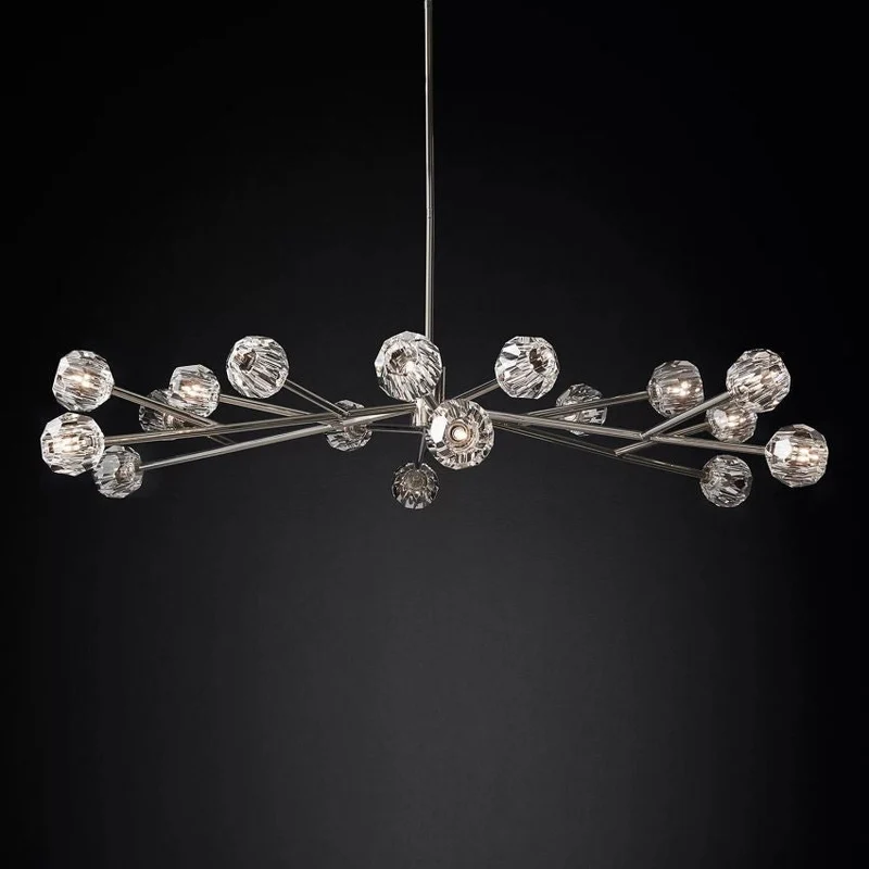 Ronde Kristallen Kroonluchter Messing K9 Kristal LED Hanglamp Eetkamer Woonkamer Entree Chique Luxe Verlichting | Sansoti
